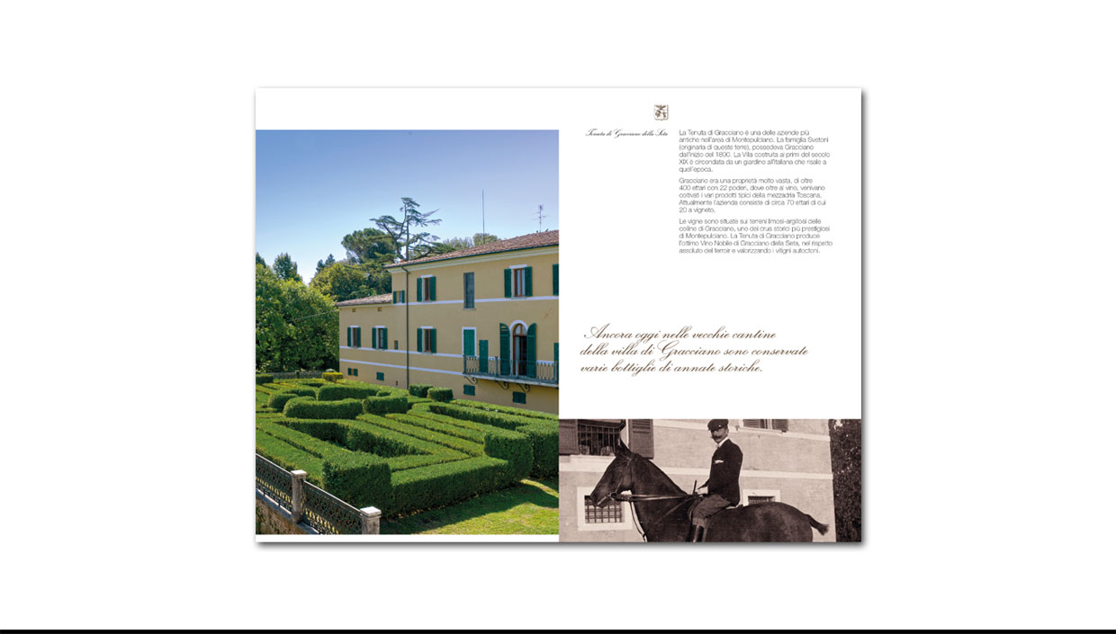 Gracciano della Seta - interno brochure